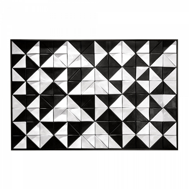 Tejo Black & White Tiles Panel