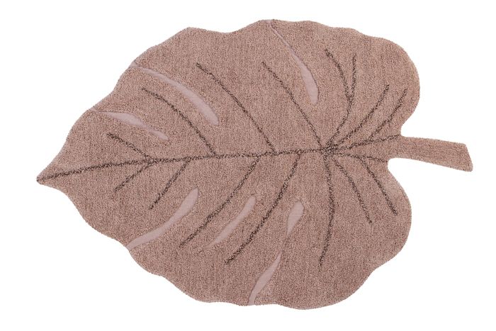 MONSTERA OLIVE  WASHABLE RUG